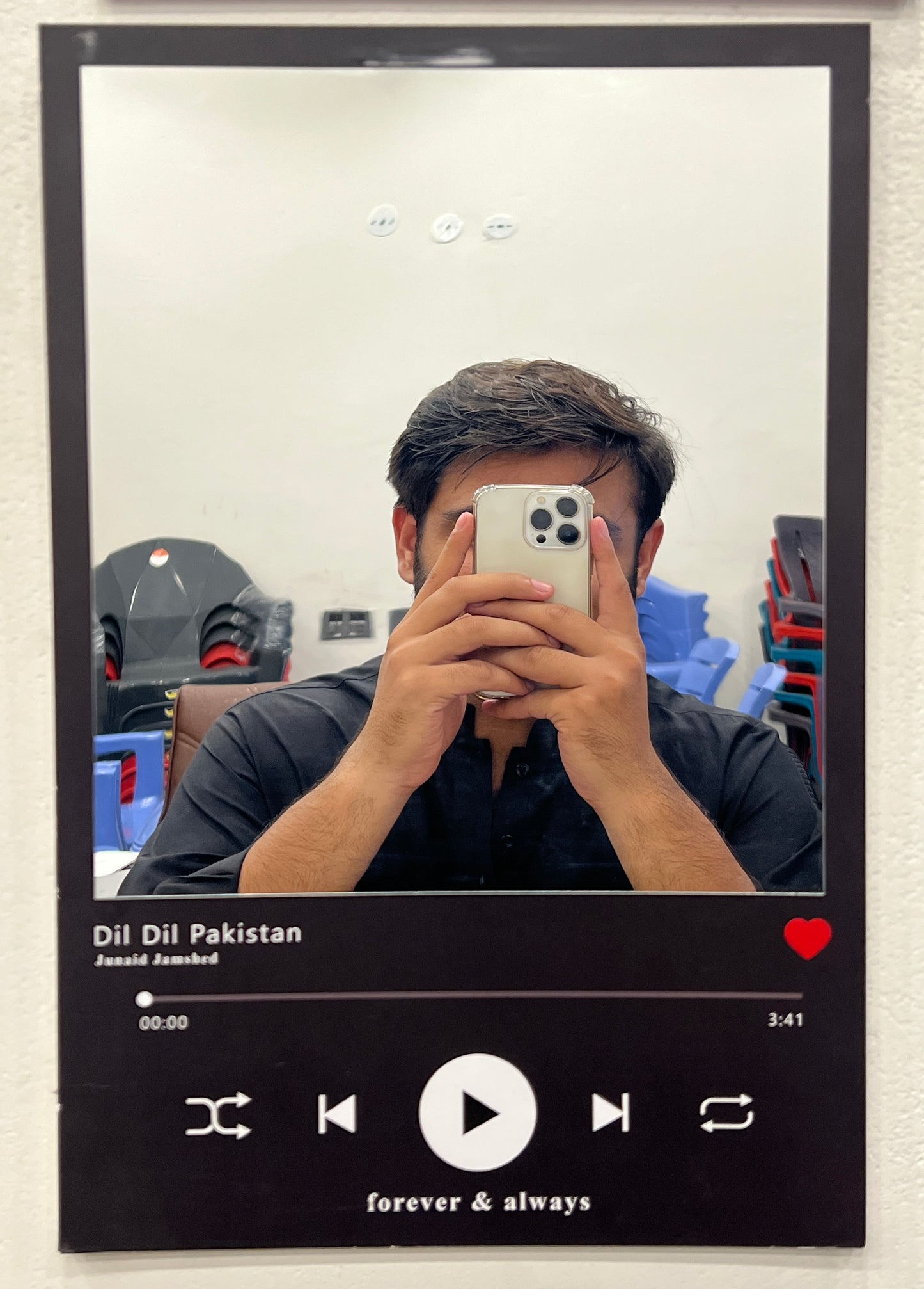 Custom Music Player Mirror