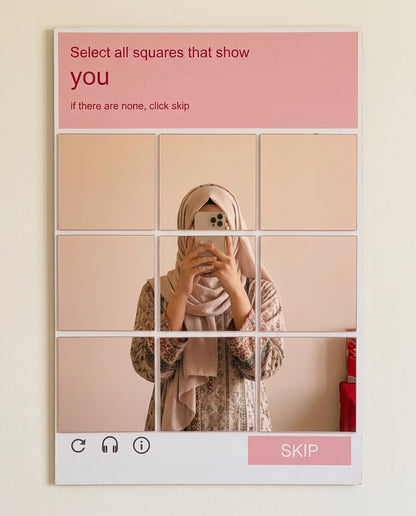 Pink CAPTCHA Mirror