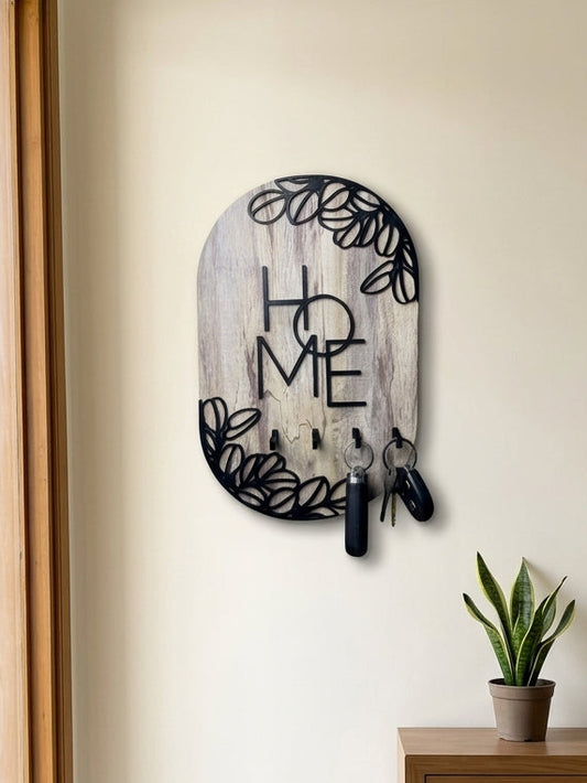 Vintage Key Holder - Leaf Cutouts