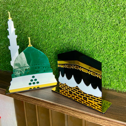 Set of 2 – Kaaba & Gumbad-e-Khazra Acrylic Standees