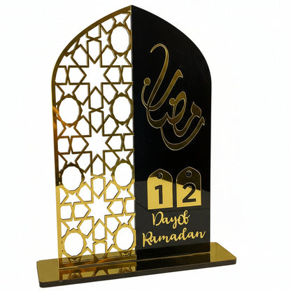 Ramadan Hanging Calendar – Black & Gold