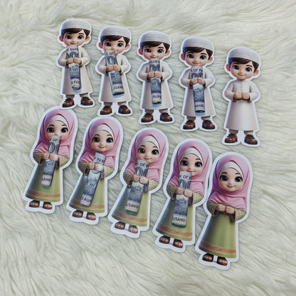 Cute Boy & Girl Eidi Cash Holders – Pack of 10/20
