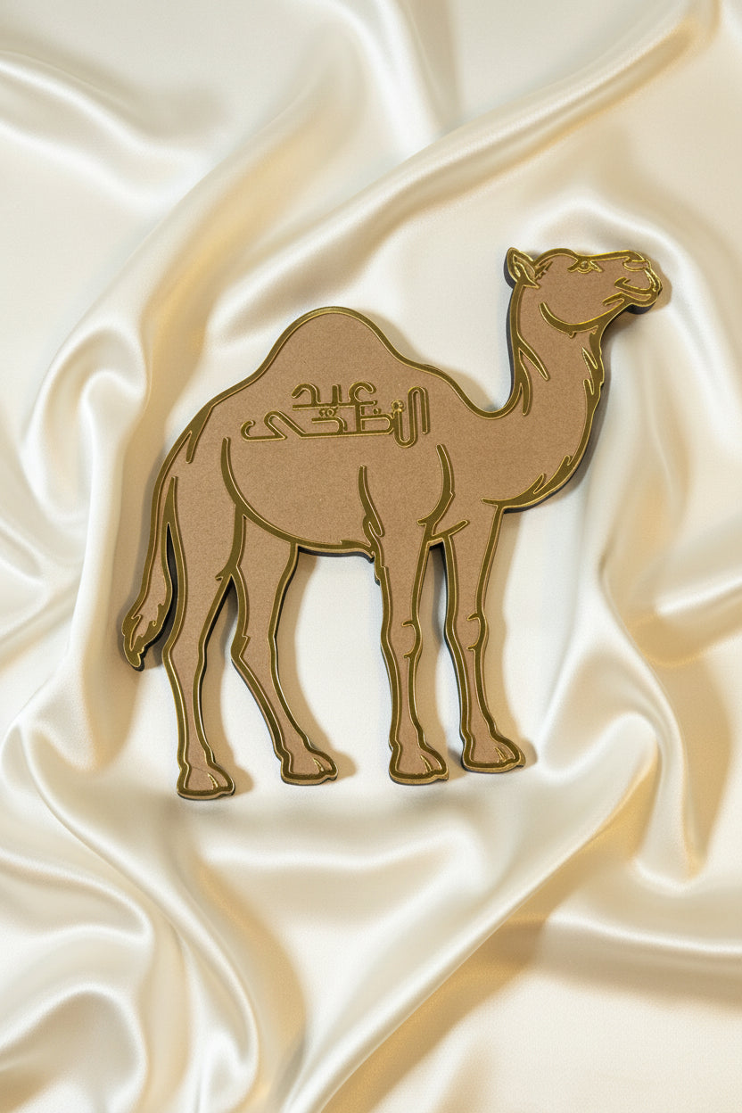 Classic Camel Eidi Cash Holder – Traditional Eid Gift with Pocket 🐪✨