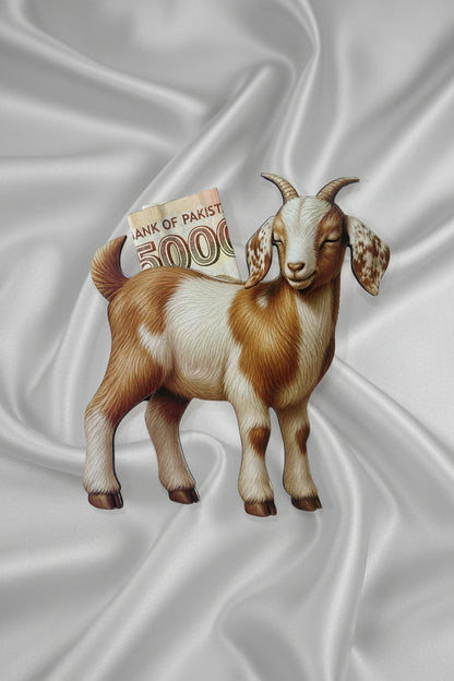 Realistic Goat Eidi Holder – Premium Printed Eid Gift 🐐✨