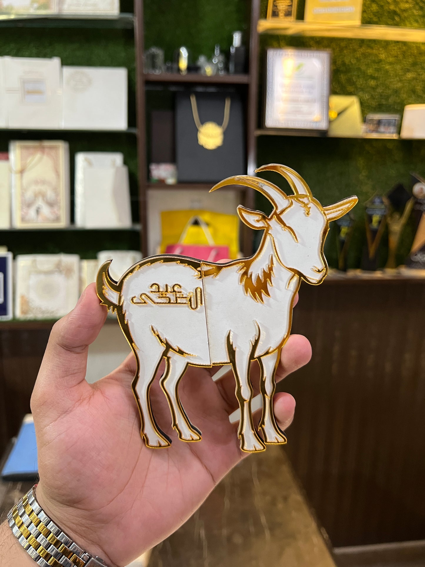 🐐🐐 2 Pcs Goat Eidi Cash Holder – Black & White Eid Gift (Hidden Surprise)