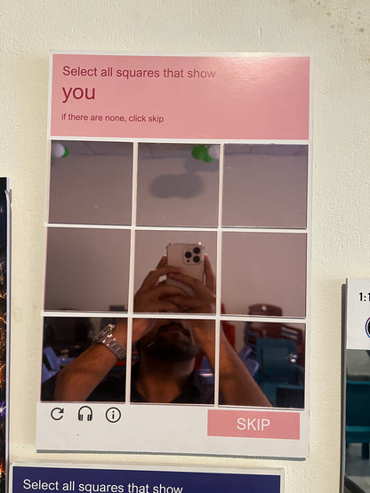 Pink CAPTCHA Mirror