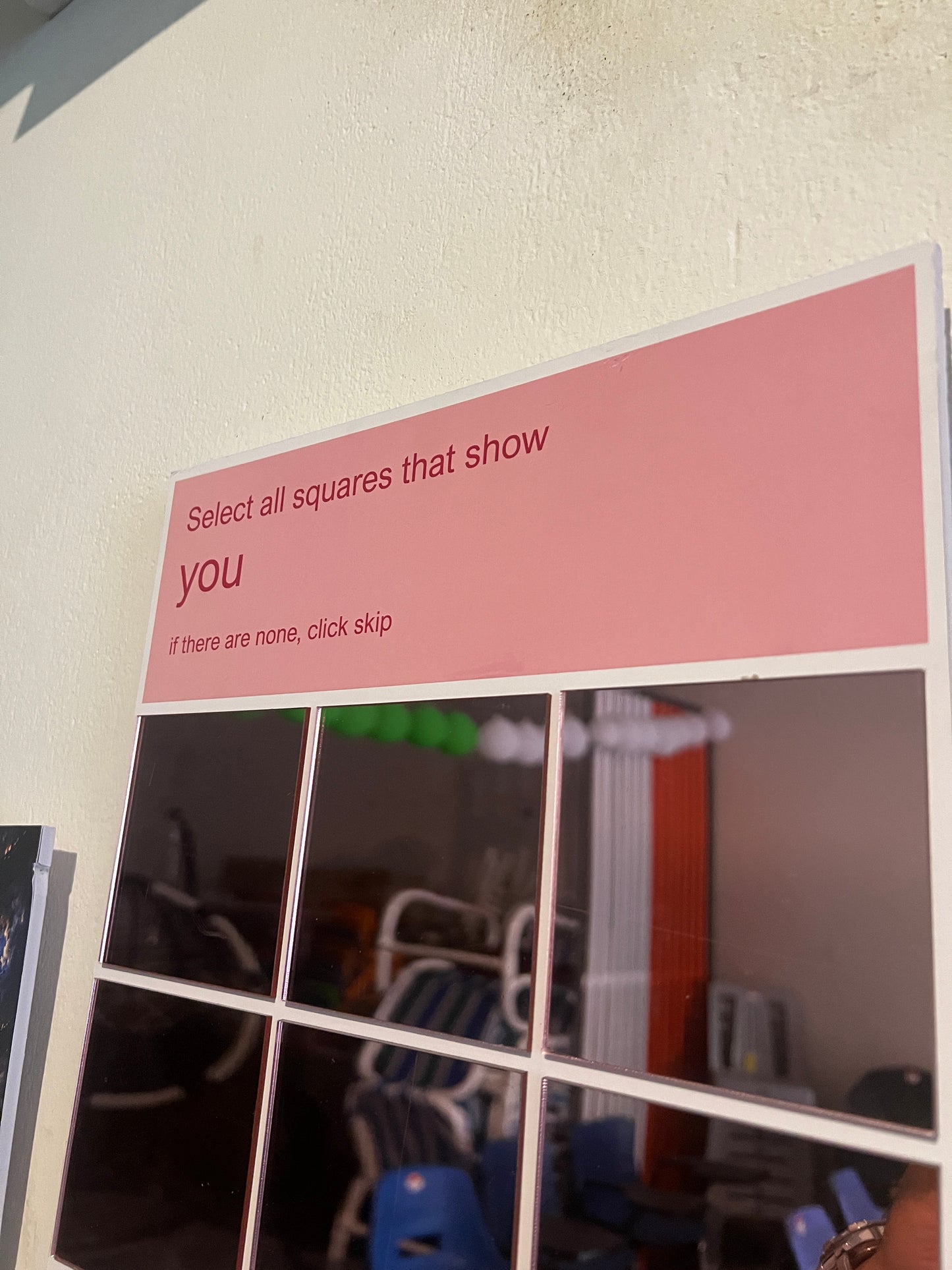 Pink CAPTCHA Mirror