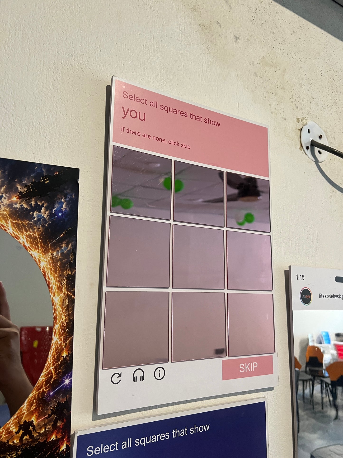Pink CAPTCHA Mirror